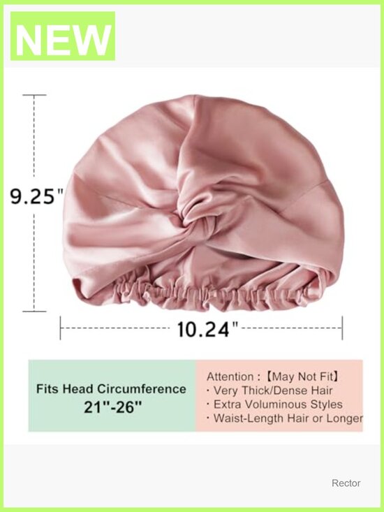100% Mulberry Silk Bonnet Sleeping Cap Hair Protection Night Wrap main image 4